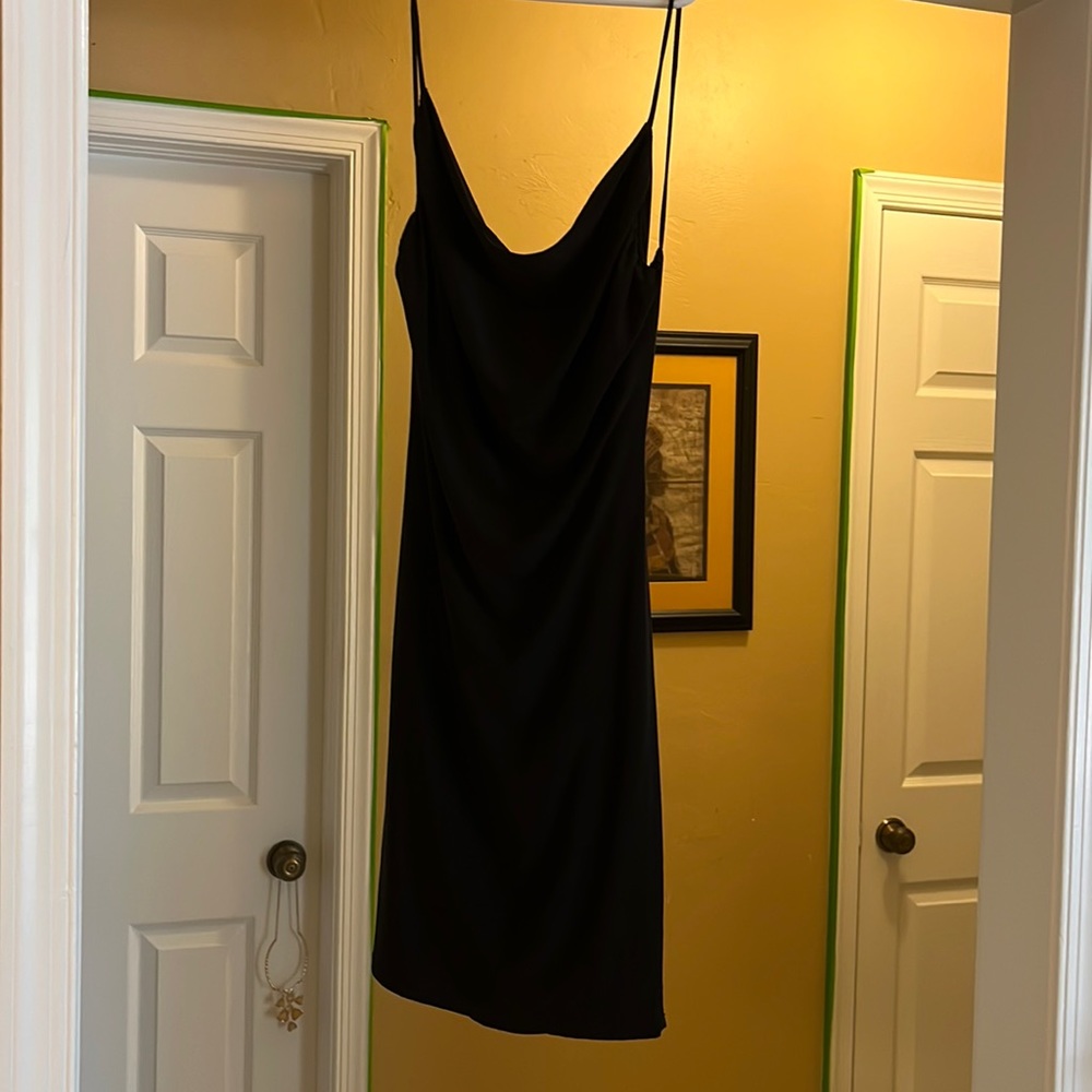 21 Saints black Bodycon open back dress